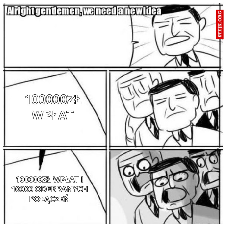 100000zł wpłat