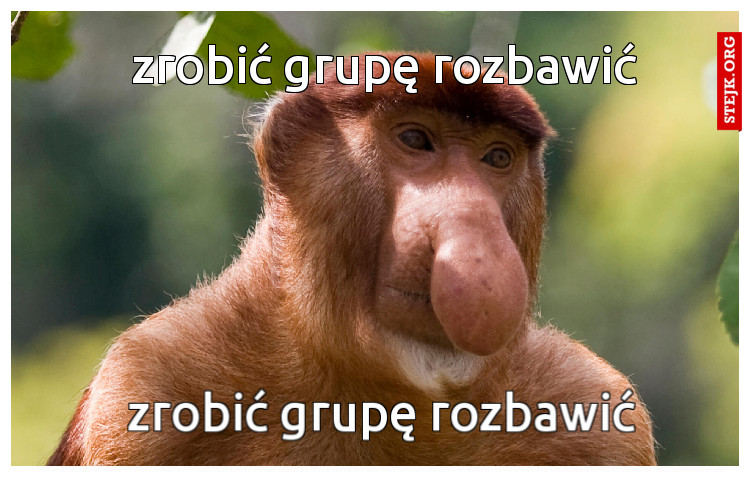 zrobić grupę rozbawić