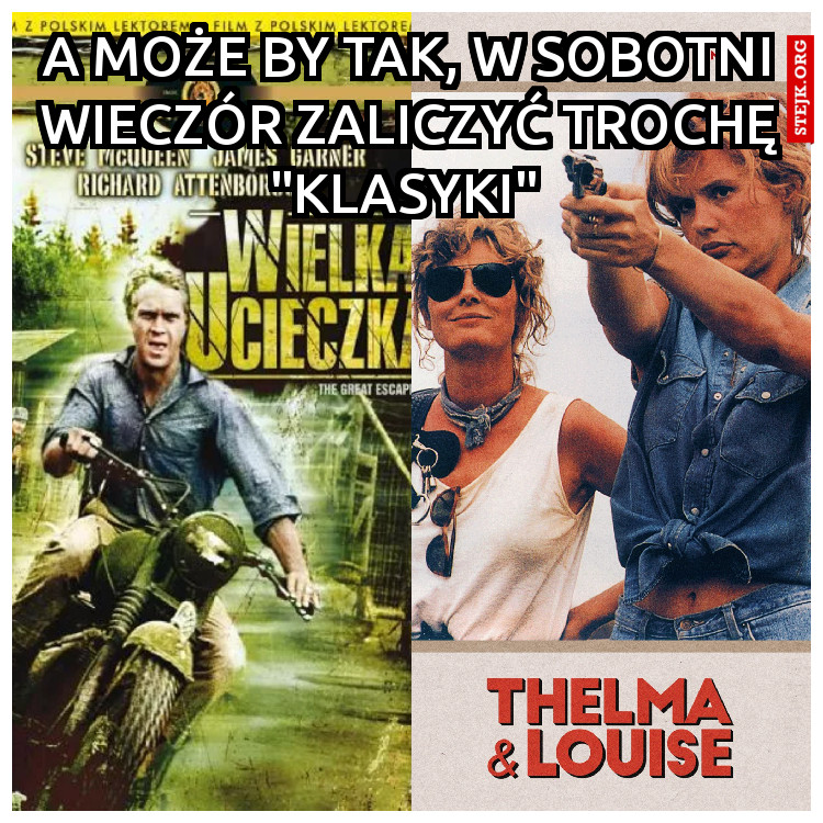 A może by tak uczynić sobotni wieczór bardziej "klasycznym"... 
