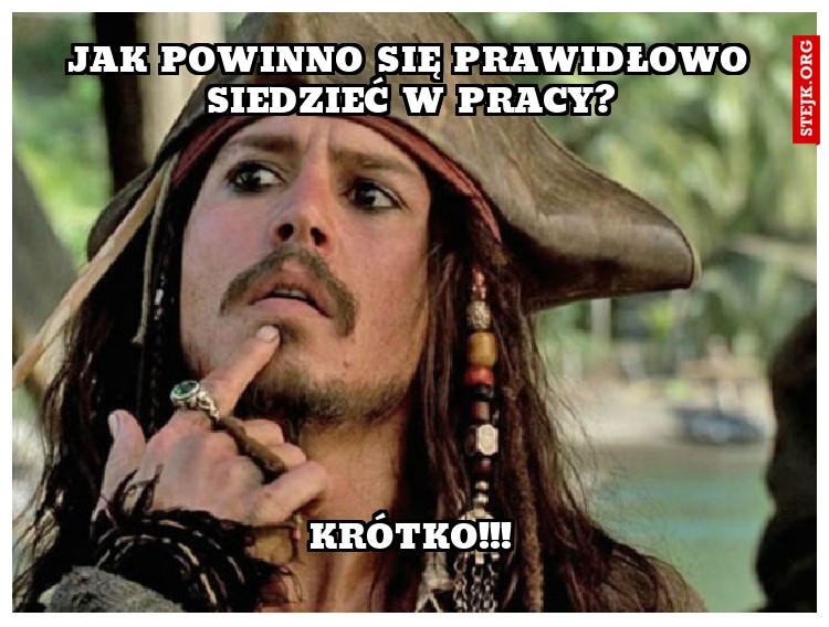 Jak powinno się prawidłowo siedzieć w pracy?