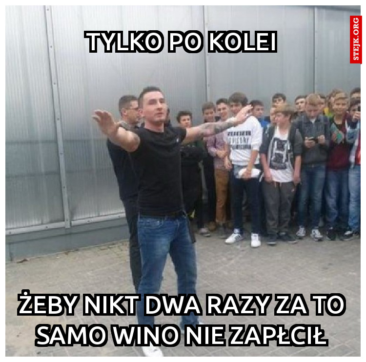 Żeby nikt za to samo wino dwa razy nie zapłacił