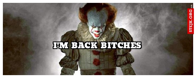 I'M BACK BITCHES