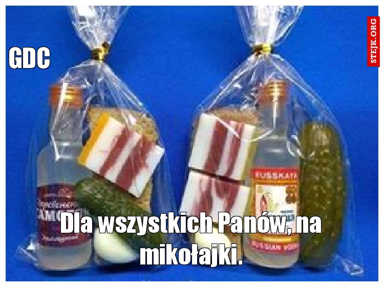 Dla wszystkich Panów, na mikołajki.