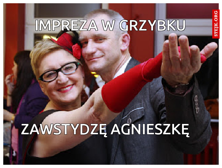 Impreza w grzybku