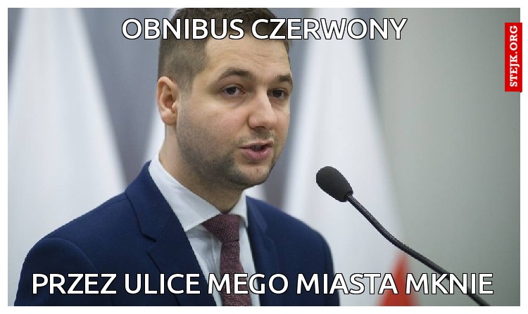 obnibus czerwony