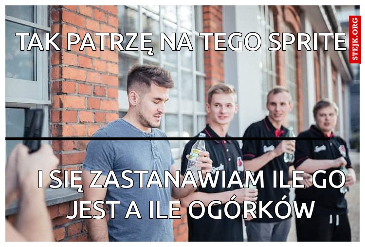 Tak patrzę na tego Sprite