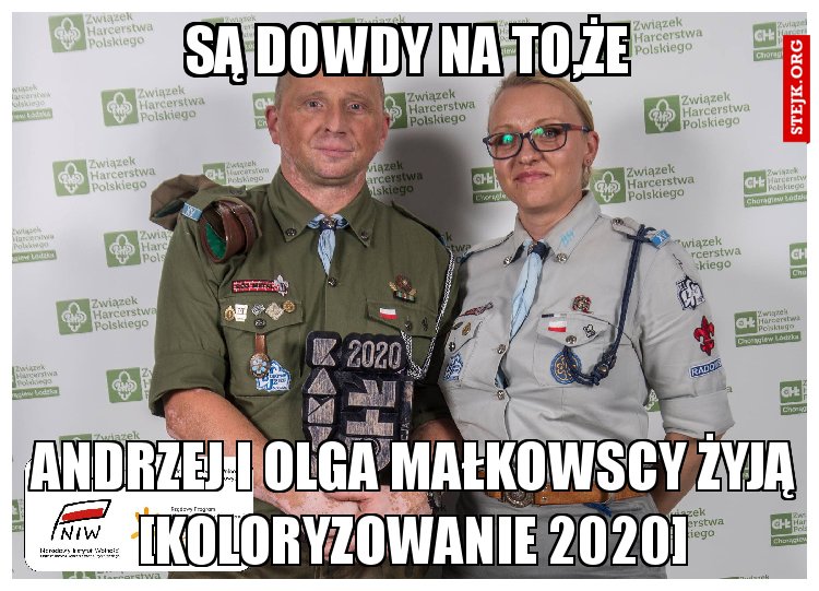 ANDRZEJ I OLGA MAŁKOWSCY ŻYJĄ [KOLORYZOWANIE 2020]