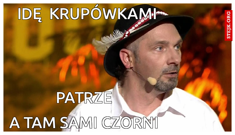 idę  krupówkami