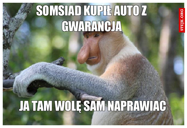 Somsiad kupił auto z gwarancja