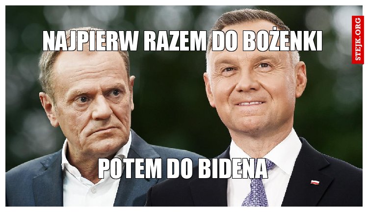 najpierw razem do bożenki