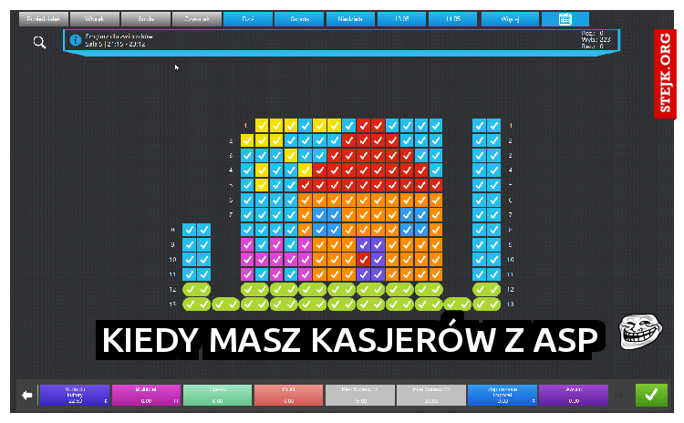 KIEDY MASZ KASJERÓW Z ASP