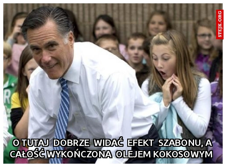 O tutaj  dobrze  widać  efekt  szabonu, a całość wykończona  olejem kokosowym 