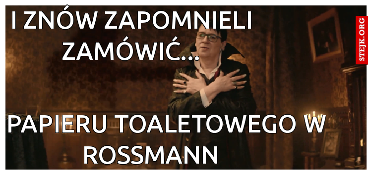 ... papieru toaletowego w Rossmann