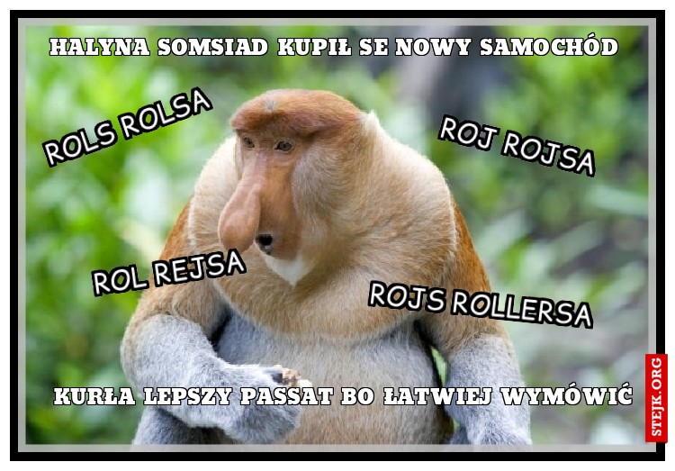 Halyna somsiad kupił se nowy samochód