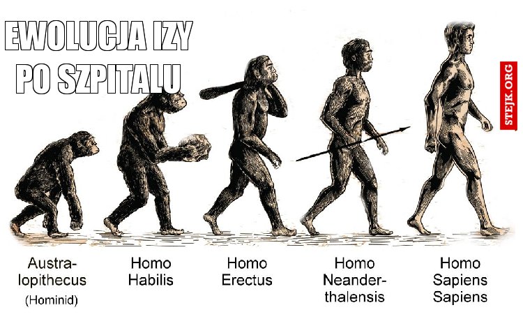 Ewolucja Izy po szpitalu