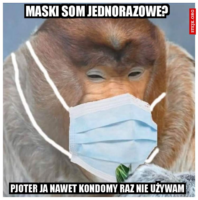 Maski som jednorazowe? 