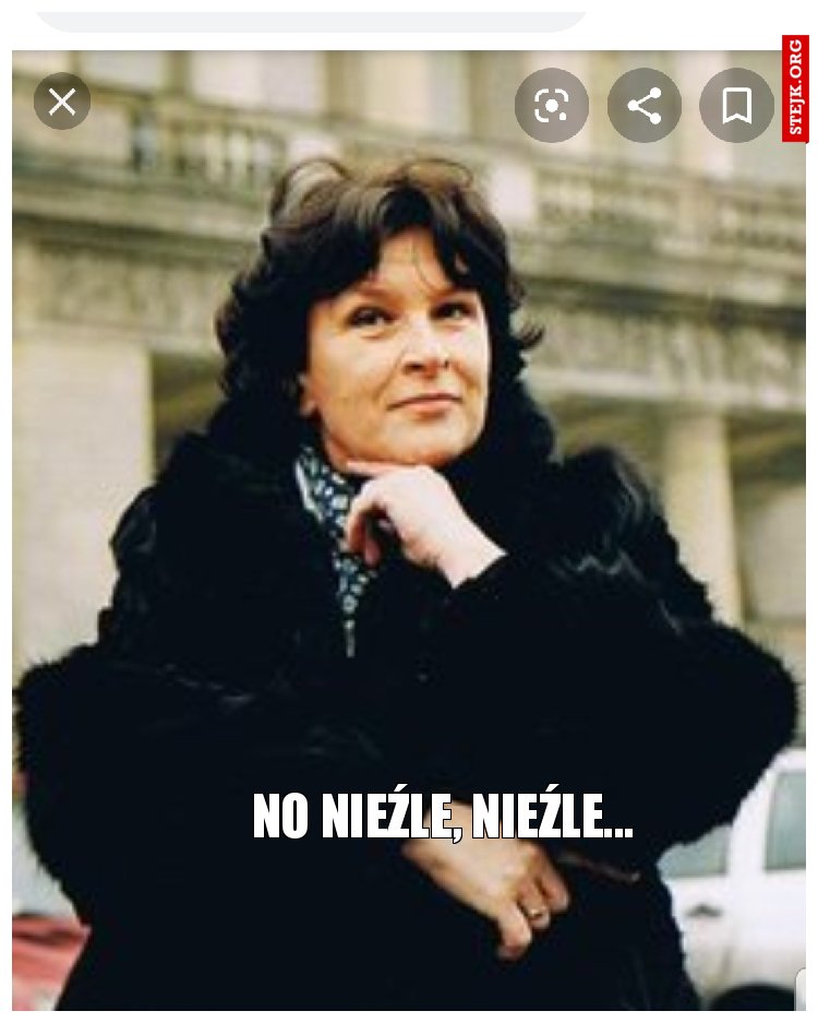 No nieźle, nieźle...
