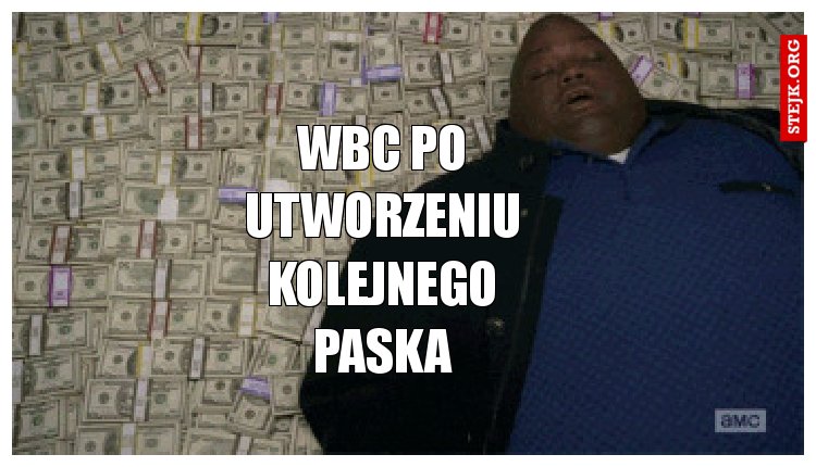 WBC po utworzeniu kolejnego paska