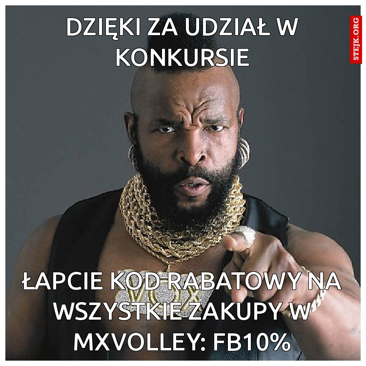 Dzięki za udział w konkursie