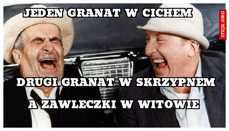 jeden granat w cichem