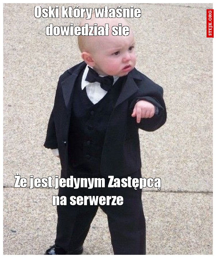 Oski który właśnie dowiedział się