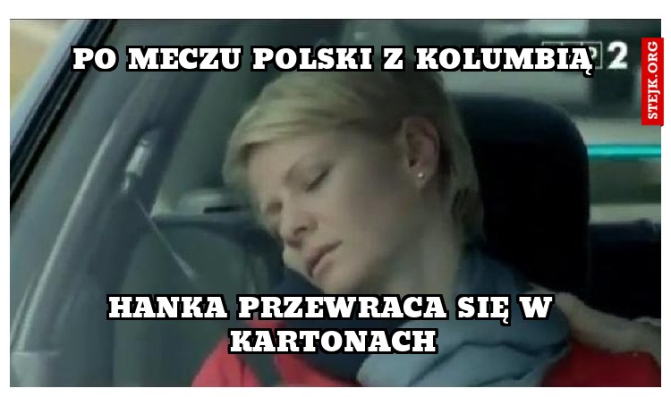 Po meczu Polski z kolumbią