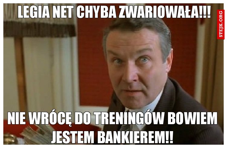 Że co? Ja mam wrócić do treningów?