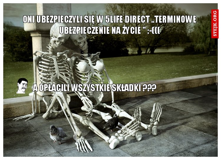 Oni ubezpieczyli się w 5Life Direct ..Terminowe Ubezpieczenie na Życie " :-(((