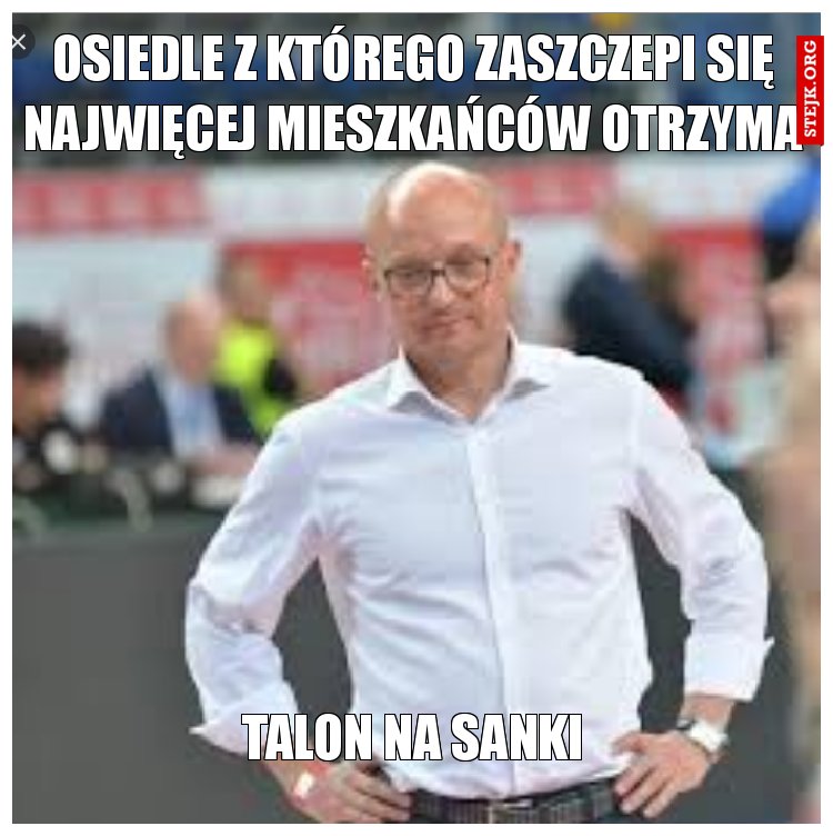 Osiedle z którego zaszczepi się najwięcej mieszkańców otrzyma
