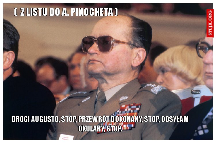 (  z listu do A. pinocheta )