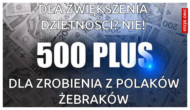 dla zwiększenia dzietności? nie!