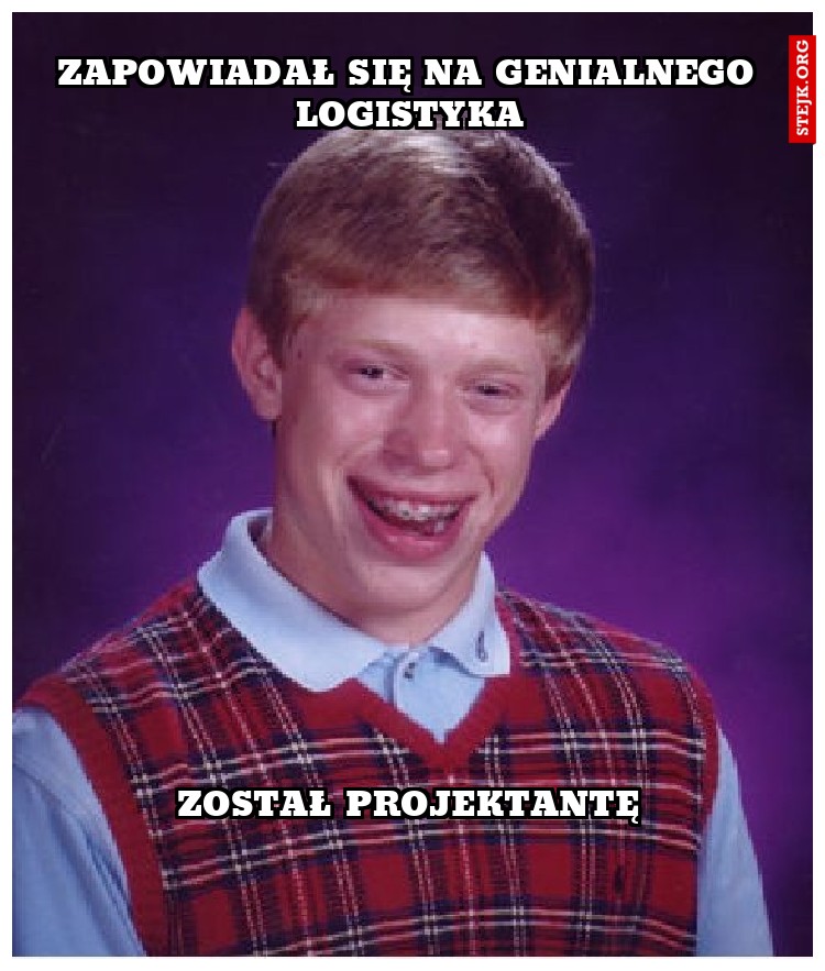 Zapowiadał się na genialnego logistyka