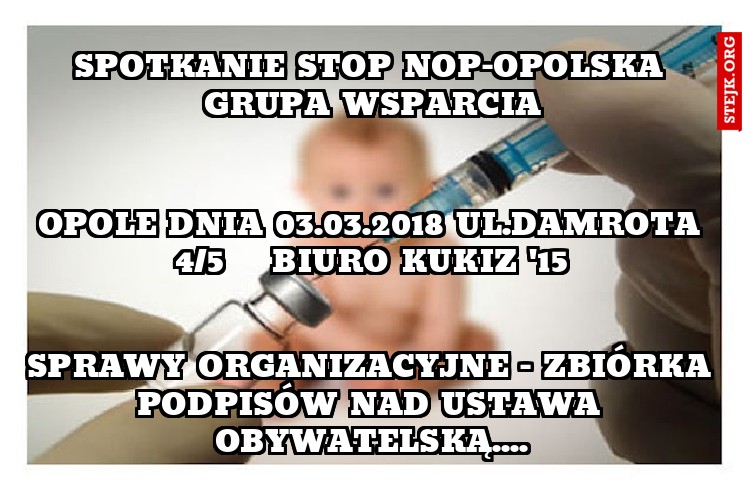 Spotkanie STOP NOP-opolska grupa wsparcia