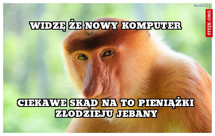 widzę że nowy komputer