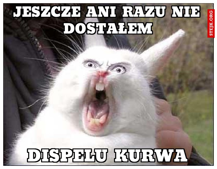 jeszcze ani razu nie dostałem