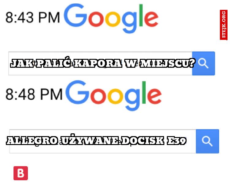 Jak palić kapora w miejscu?