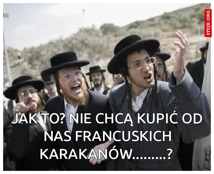 jak to? nie chcą kupić od nas francuskich karakanów.........? 