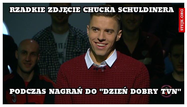 RZADKIE ZDJĘCIE CHUCKA SCHULDINERA