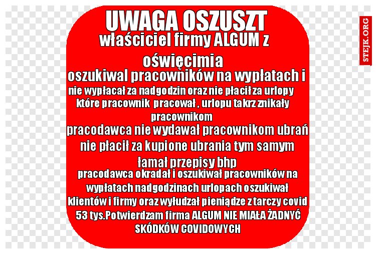 uwaga oszuszt