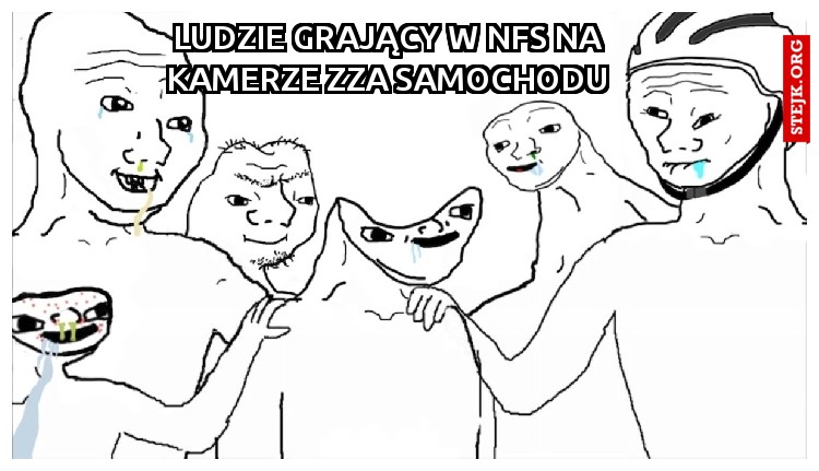LUDZIE GRAJĄCY W NFS NA KAMERZE ZZA SAMOCHODU