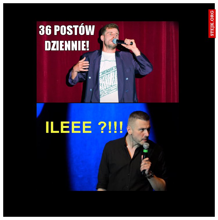 36 postów dziennie!
