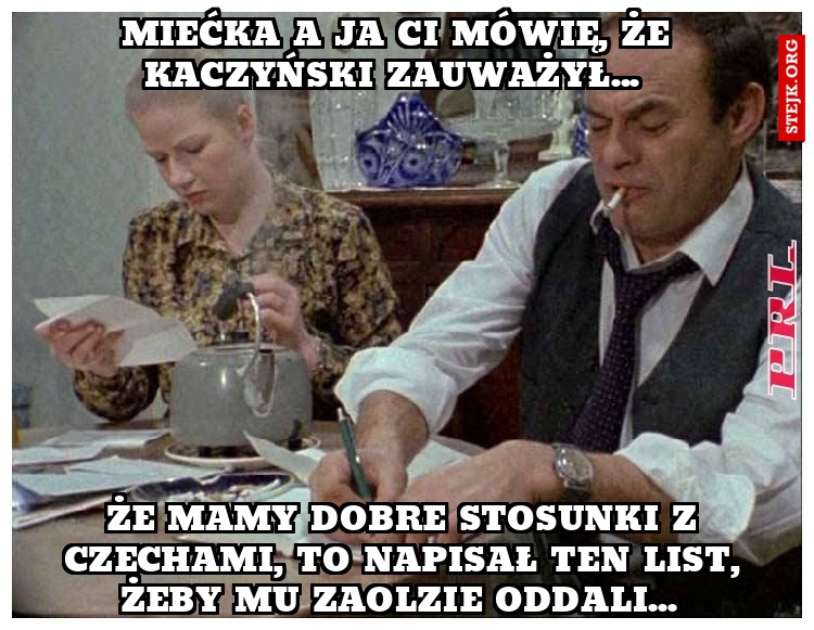 Miećka a ja ci mówię, że Kaczyński zauważył... 