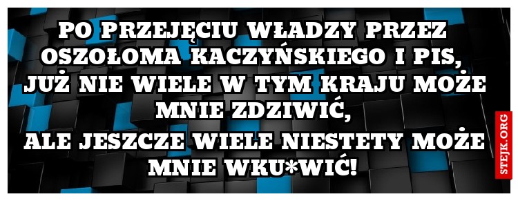 Po przejęciu władzy przez oszołoma Kaczyńskiego i pis, 