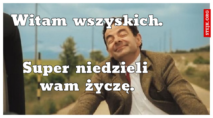 Witam wszyskich.