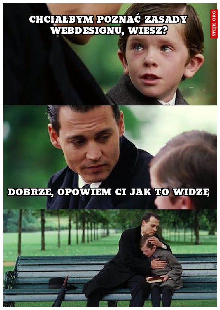 Chciałbym poznać zasady webdesignu, wiesz?