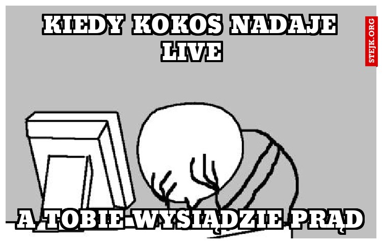 Kiedy kokos nadaje live
