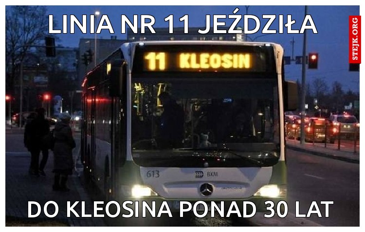 Linia nr 11 jeździła