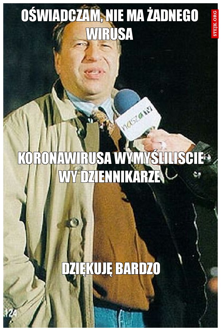 Oświadczam, nie ma żadnego wirusa