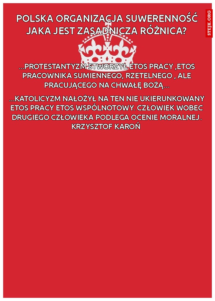 polska organizacja suwerenność jaka jest zasadnicza różnica?