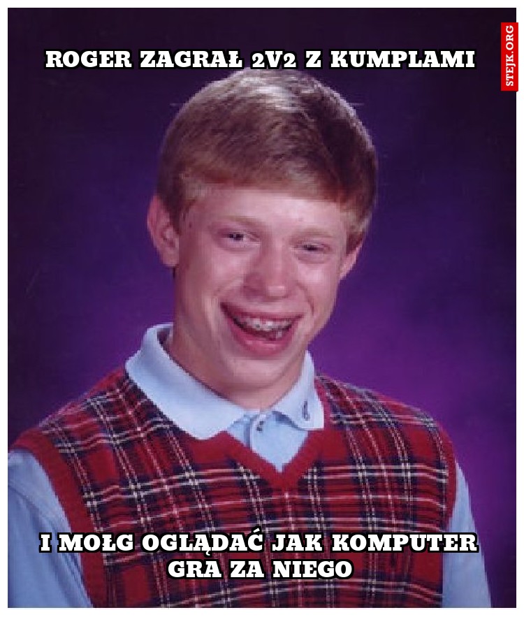 Roger zagrał 2v2 z kumplami